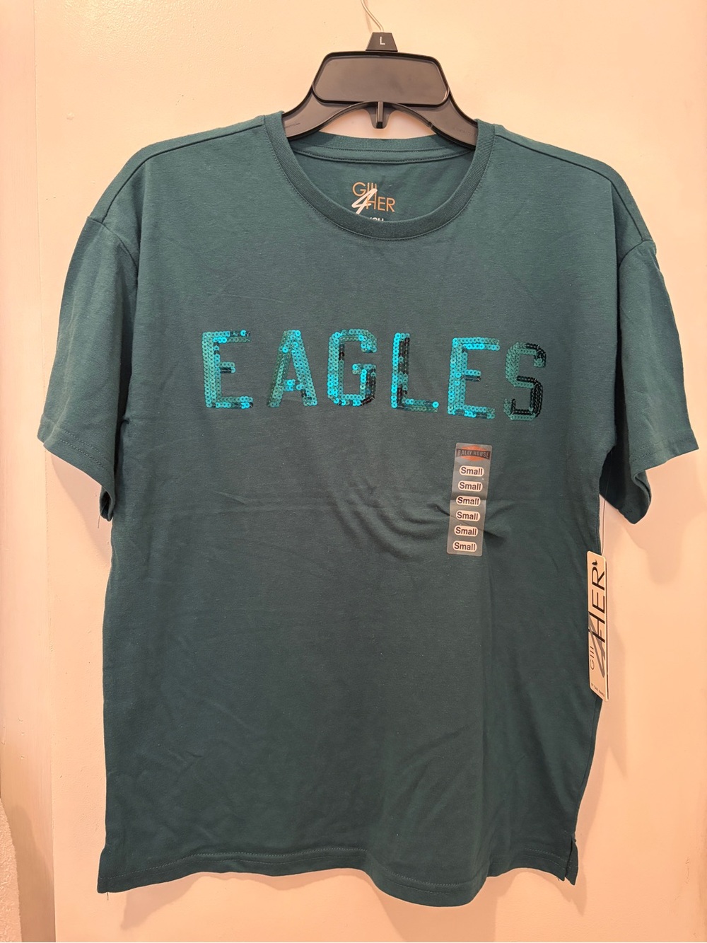 G-III 4Her by Carl Banks: Women's Philadelphia Eagles Green T-Shirt, Size: Small